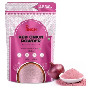 Pinch Spices Red Onion Powder Dry 200g (100g x 2) | Pure & Aromatic Pyaaz Powder for Cooking, Seasoning & Spice Blends | Freshly Packed for Bold Flavor